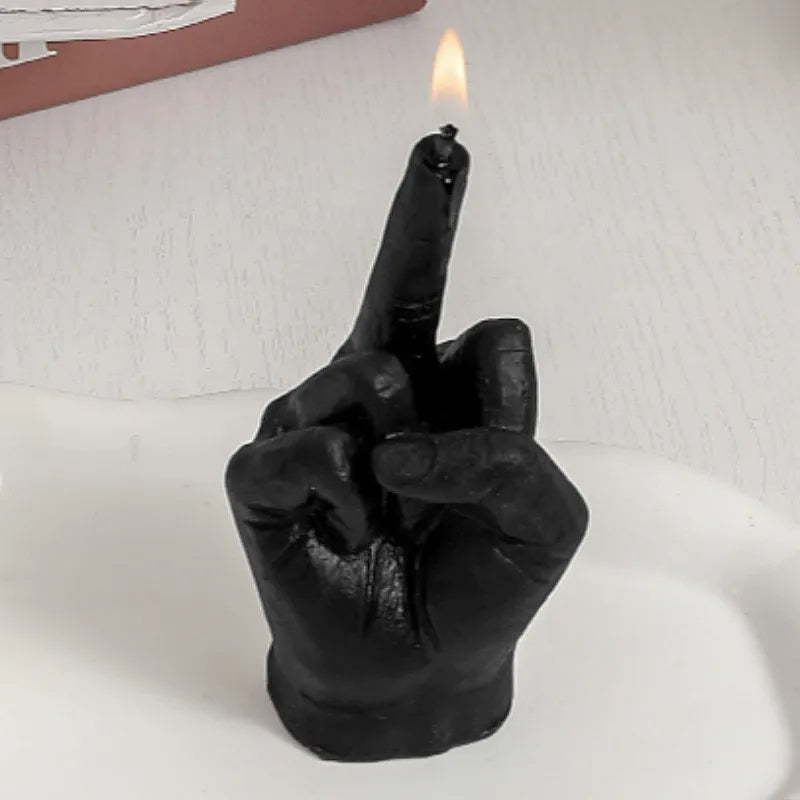 Middle Finger Shaped Candles