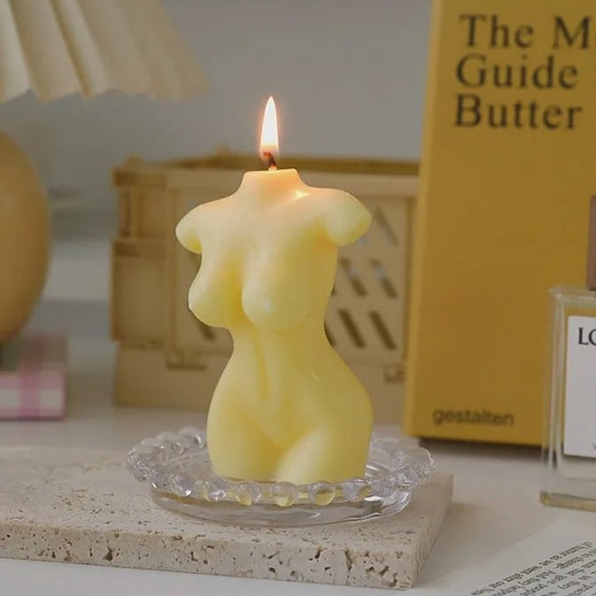 3D Woman Pastel Body Shape Candle