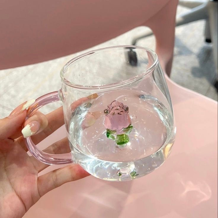 Glass With Rose