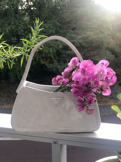 Designer Handbag Ceramic Vase